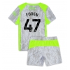 Maglie da calcio Manchester City Phil Foden #47 Terza Maglia Bambino 2025-26 Manica Corta (+ Pantaloni corti)